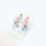 ＊flowerにわとり(小)イヤリング