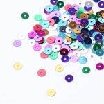約800枚　スパンコール　円形　ABカラー　刺繍　デコ　リメイクに　メタリック