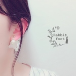 期間限定レビューSALE✨ふんわり可愛い♡紫陽花キャッチのイヤリング　白系