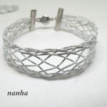[綾] 水引のブレスレット　silver
