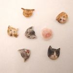 小さすぎるニャン顔ピアス・イヤリング