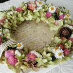 ドライフラワーリース lovely *pink