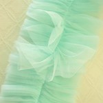 ♡チュチュレース♡9cm幅・ブルー50cm