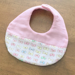 【名入れ可】ピンク×ちょうちょりぼん(ピンク) ♡ 受注製作