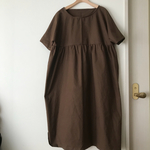  1点のみ DOLMAN SLEEVE  DRESS  color:brown
