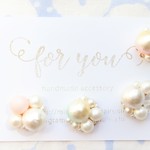 3select♡ しゅわしゅわバブル コットンパール ピアス/イヤリング　