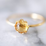 【限定１点】14kgf ゴールドフィルド・シトリン・カボションリング ~citrine ~（１１号のみ）