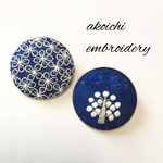 shizumu様オーダー品☆手刺繍のブローチ