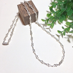 再入荷！純銀製＊デザインチェーンネックレス(51cm)