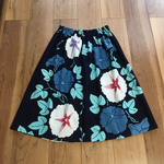 浴衣リメイクスカート朝顔ブルー