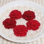 夏🌞先取りSALE🌟５個セット❇︎35㎜レーシーな小花🌹の立体モチーフB