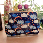 【zxi〇様専用】ぺたんこ親子がま口　パスケース付き　リバティ　ハイディング