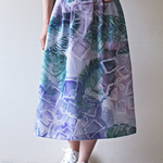 紫陽花のフロントタックスカート