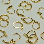 フレンチフック ピアス 小 可動式金具 金 16個 16mm イヤリング アクセサリーパーツ ビーズクラブ [4582434326537]