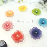14色から選べる𓅩𓅩ミニ薔薇のピアス・イヤリング