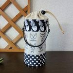 ペットボトルケース(キャットフェイスと魚の骨)