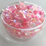 量り売り　クラッシュ　オーロラフィルム　ピンク５ｇ　P363