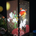 妖艶花魁哀愁　≪中形・LED≫　飾りライトスタンドの醍醐味を!!