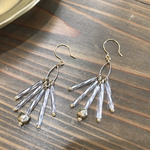 クリスタルシルバービーズピアス/イヤリング