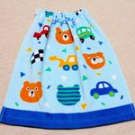 タオルエプロン(二つ折り）　クマと車