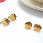 【Sale】チョコがけクッキーのピアス