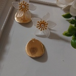 2wayゴールドプレート&FLOWERピアス