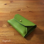 【green】シュランケンカーフで仕立てたミニ財布 カードケース
