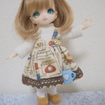 【オビツ11】ナチュラルカントリージャンパースカート:ブルー