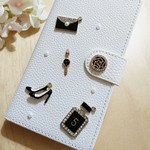 A54）多機種対応！★香水とバッグ、時計チャームのスマホケース！