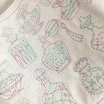 【SALE】刺し子ふきん★香水瓶モチーフ