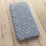花びら刺繍レースiPhoneケース
