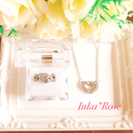 risa様専用ページ💎✨クールハートネックレス&ハートフルラウンドリング💍グルーデコ カルティエ風 シルバー