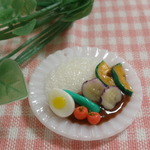 【再販】夏野菜のカレー☆プレート　ミニチュアフード