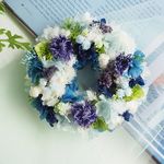 ukoppe様ご予約品　癒しのブルー　リース　mini