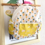 【オーダーのお品】こどもファスナーリュック（ラミネートパイナップル） 