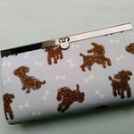 ★送料無料★　長財布　【トイプードルさんたち】