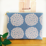 NEW💛あじさい模様＊フラットポーチ　