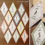 ◆kogarikku様専用ページ◆ 【エスコートカード / 紙質リッチ《15枚分》1枚80円】マステ風♪柄150種からランダムでご用意
