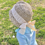 【新作】夏のおしゃれに❤︎大きいリボンの麦わら帽子