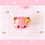 苺チョコぬくねこ指輪