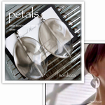 【earring】petals♦︎silver 透きとおひねり花びら