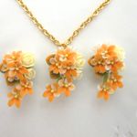 bouquetネックレス（オレンジビオラ）