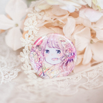 【5/17〜25限定】38mm丸カンバッチ❁着物の女の子
