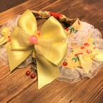 犬・猫29～31　cocoちゃんリボンチョーカー　黄色・サクランボ・プリンセス