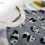 パンダ柄ラグランTシャツ100サイズ