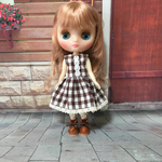 twinkle-mine様専用　ミディブライス　 茶色の革の紐靴　ミニチュア