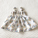 [再販] 楽チン可愛い♢花柄   シャーリングワンピース