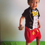 mt-011さま専用☆kids80-90size ミッキー風バルーンパンツ