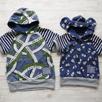 【o様ご依頼品】size100,130☆ラグラン半袖T、ボートネックTシャツ