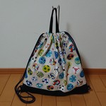体操着入れ   サッカーボール柄